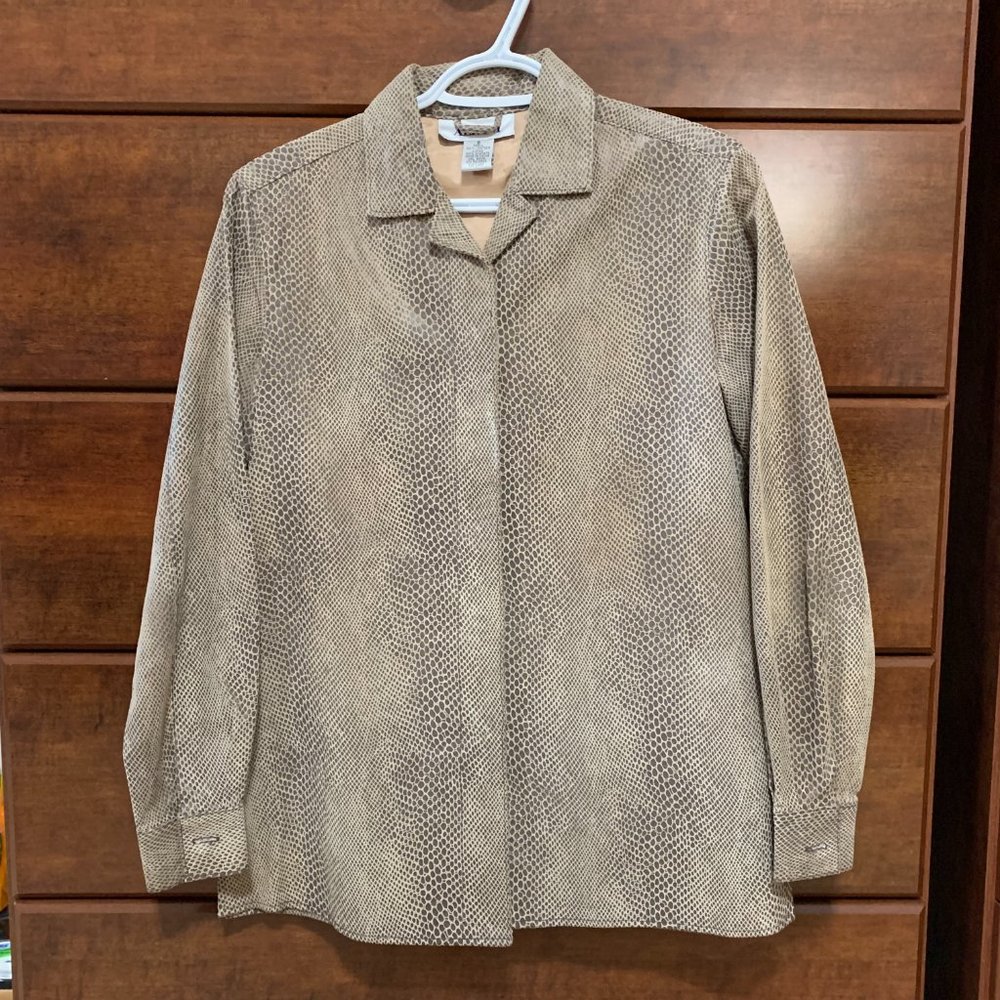 Alfani Women's Genuine Leather Shirt